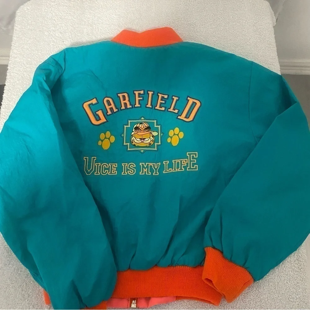 RARE Vintage 1978 United Feature Syndicate Garfield Kids Medium Jacket Rare EUC